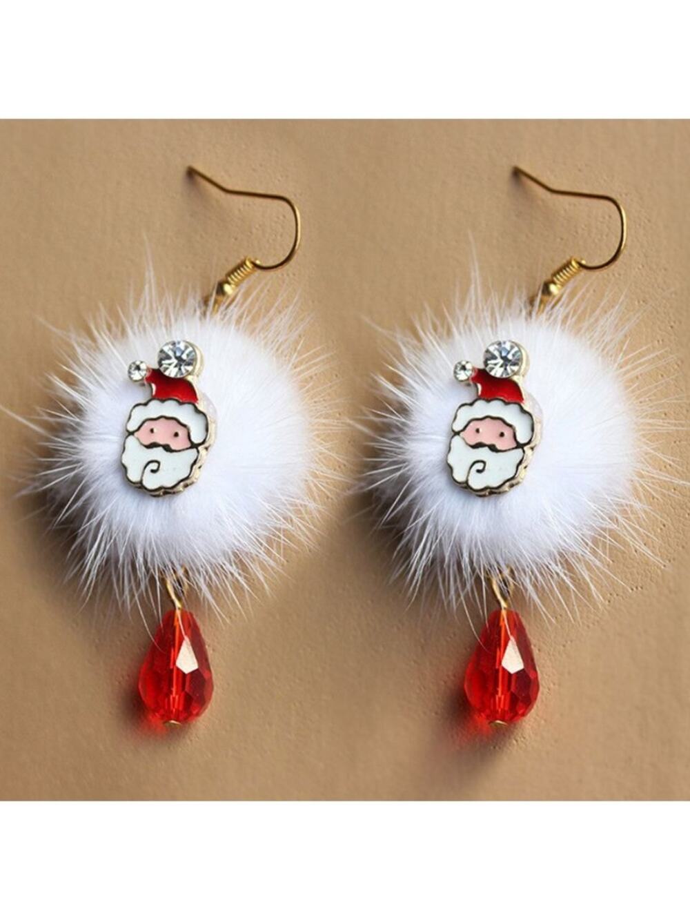 Santa Claus Ho Ho Ho Drop Earrings 1-A-3-34